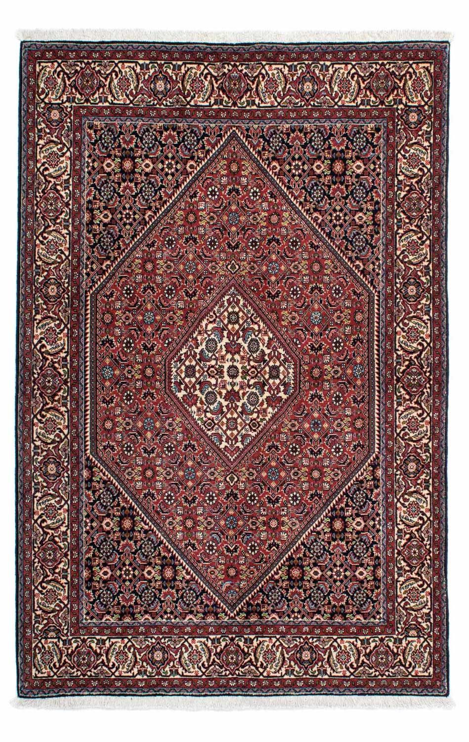 Persisk tæppe - Bijar - 210 x 136 cm - rød