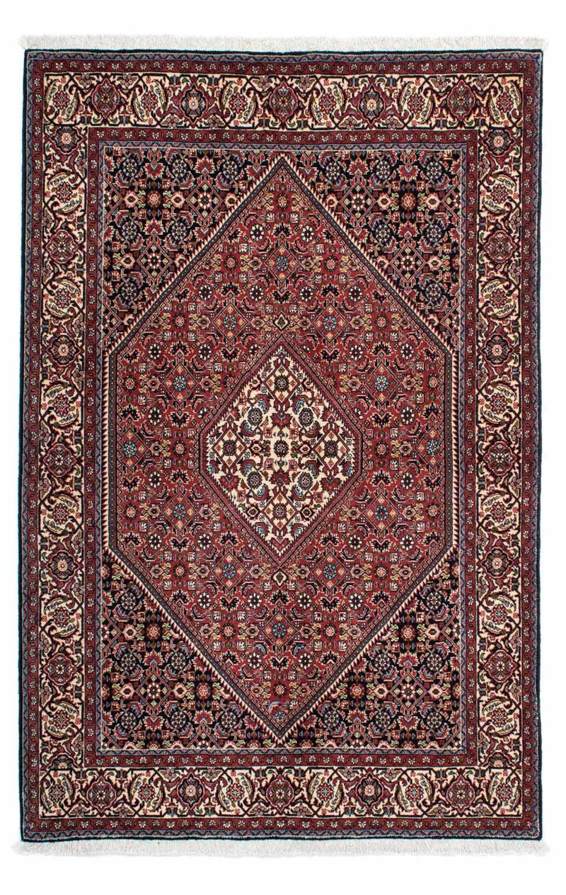 Persisk tæppe - Bijar - 210 x 136 cm - rød