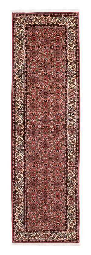 Løber Persisk tæppe - Bijar - 295 x 83 cm - mørkerød