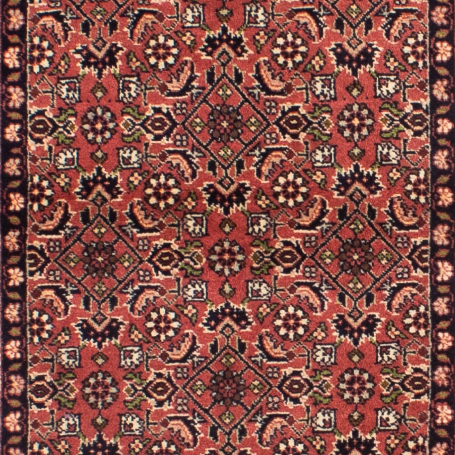 Løber Persisk tæppe - Bijar - 295 x 83 cm - mørkerød