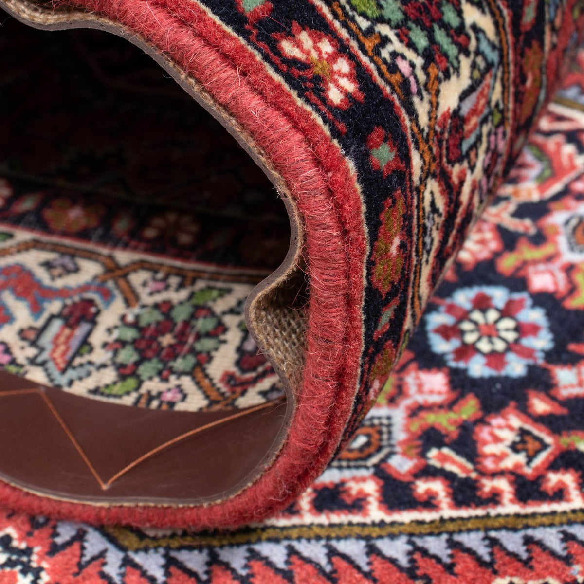 Løber Persisk tæppe - Bijar - 238 x 75 cm - lysrød