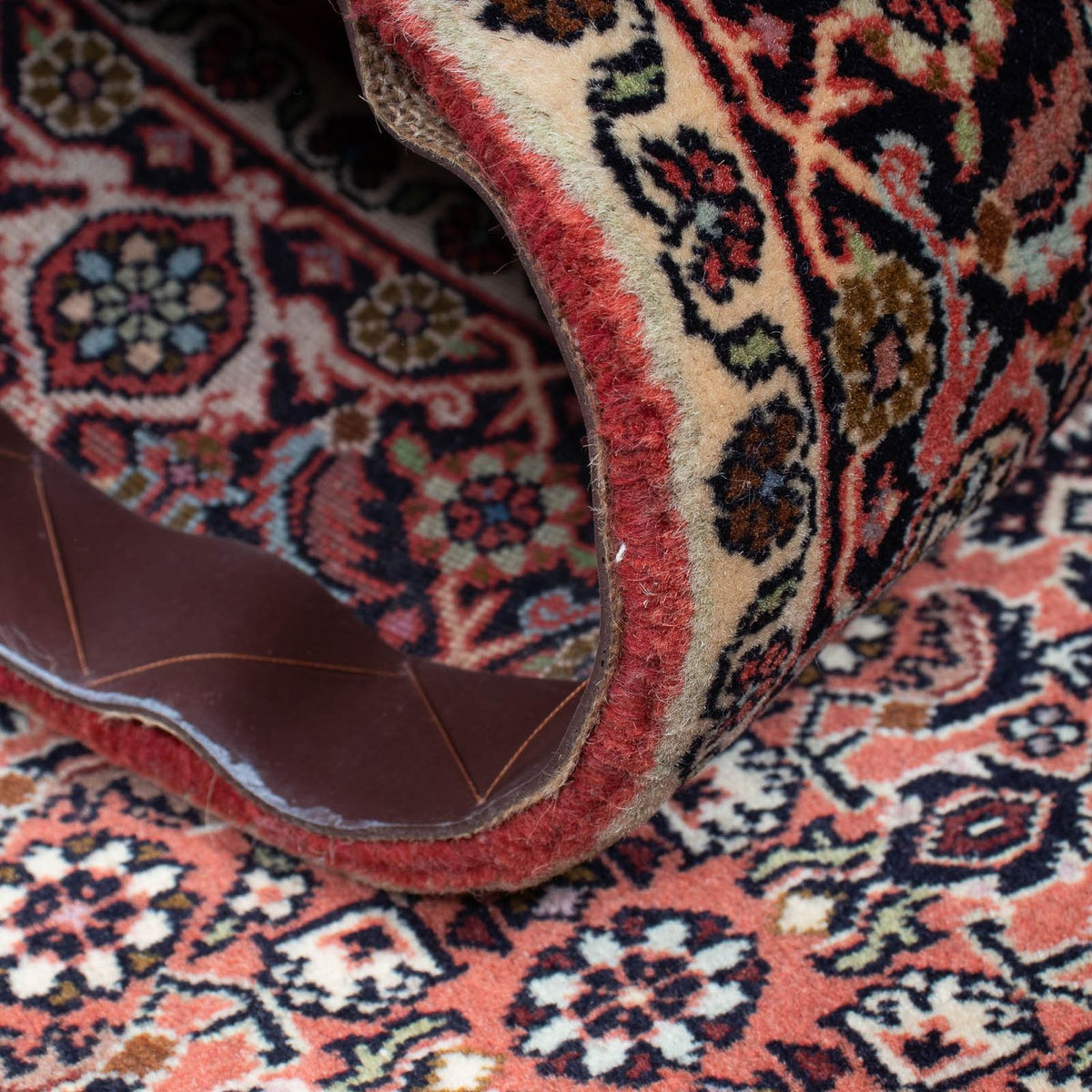 Løber Persisk tæppe - Bijar - 290 x 79 cm - lysrød