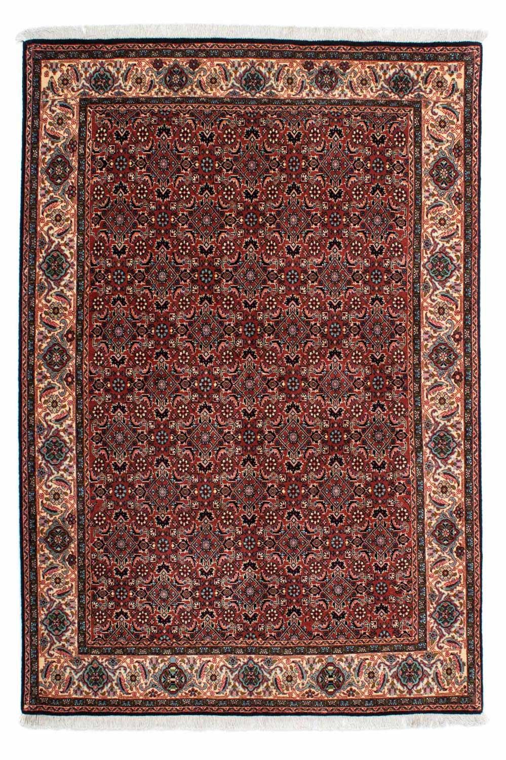 Persisk tæppe - Bijar - 203 x 138 cm - rød