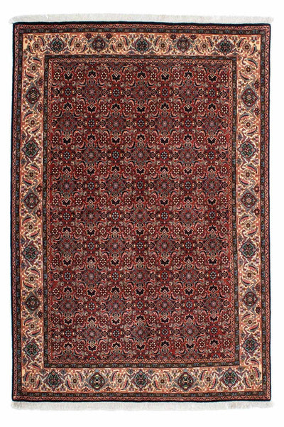 Bidjar - Zanjan Tæppe 138x203cm - Persisk tæppe - rød