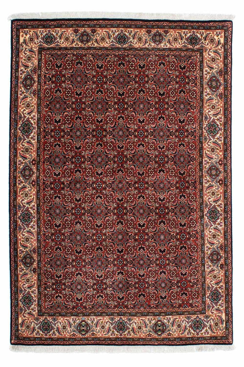 Persisk tæppe - Bijar - 203 x 138 cm - rød