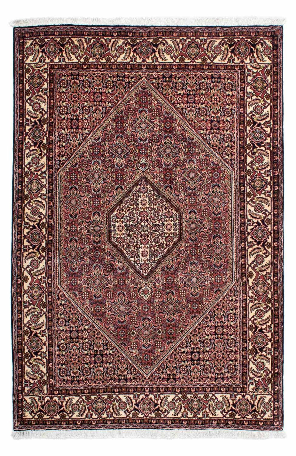 Persisk tæppe - Bijar - 210 x 140 cm - rød