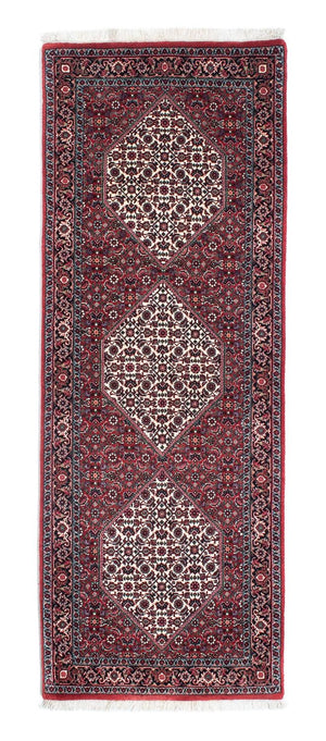 Løber Persisk tæppe - Bijar - 210 x 75 cm - rød