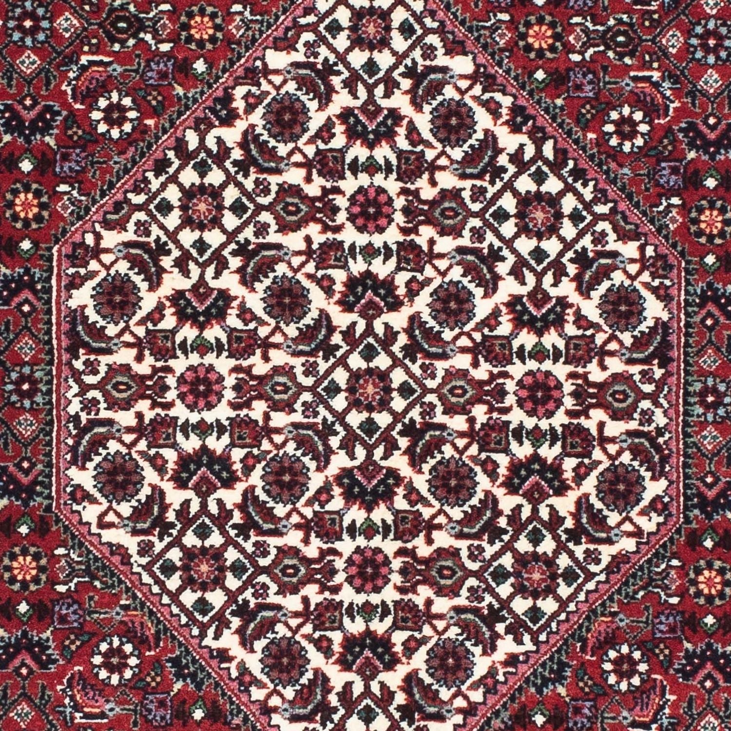 Løber Persisk tæppe - Bijar - 210 x 75 cm - rød