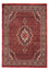 Persisk tæppe - Bijar - 233 x 168 cm - mørkerød
