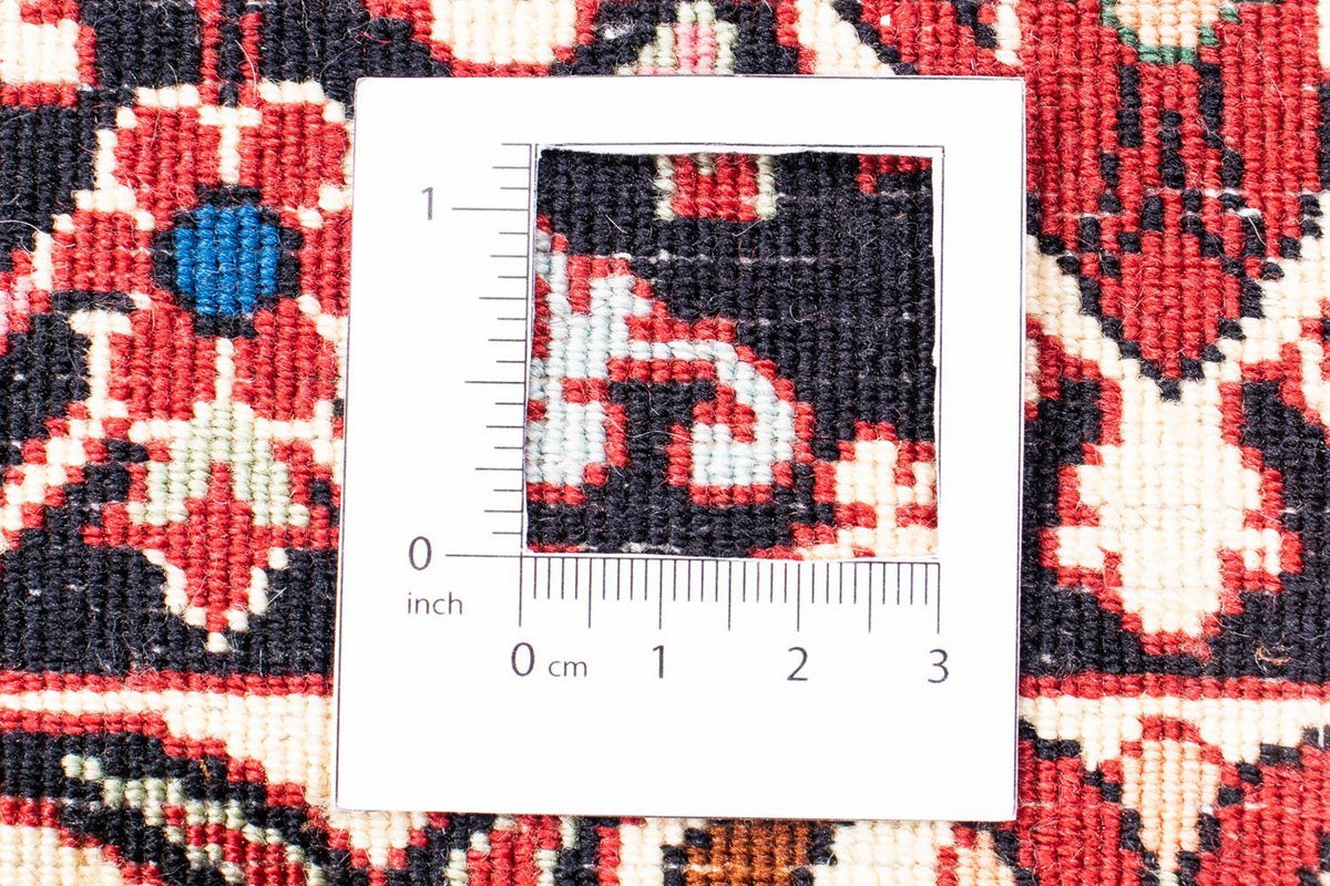 Persisk tæppe - Bijar - 340 x 255 cm - lysrød