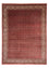 Persisk tæppe - Bijar - 350 x 250 cm - mørkerød