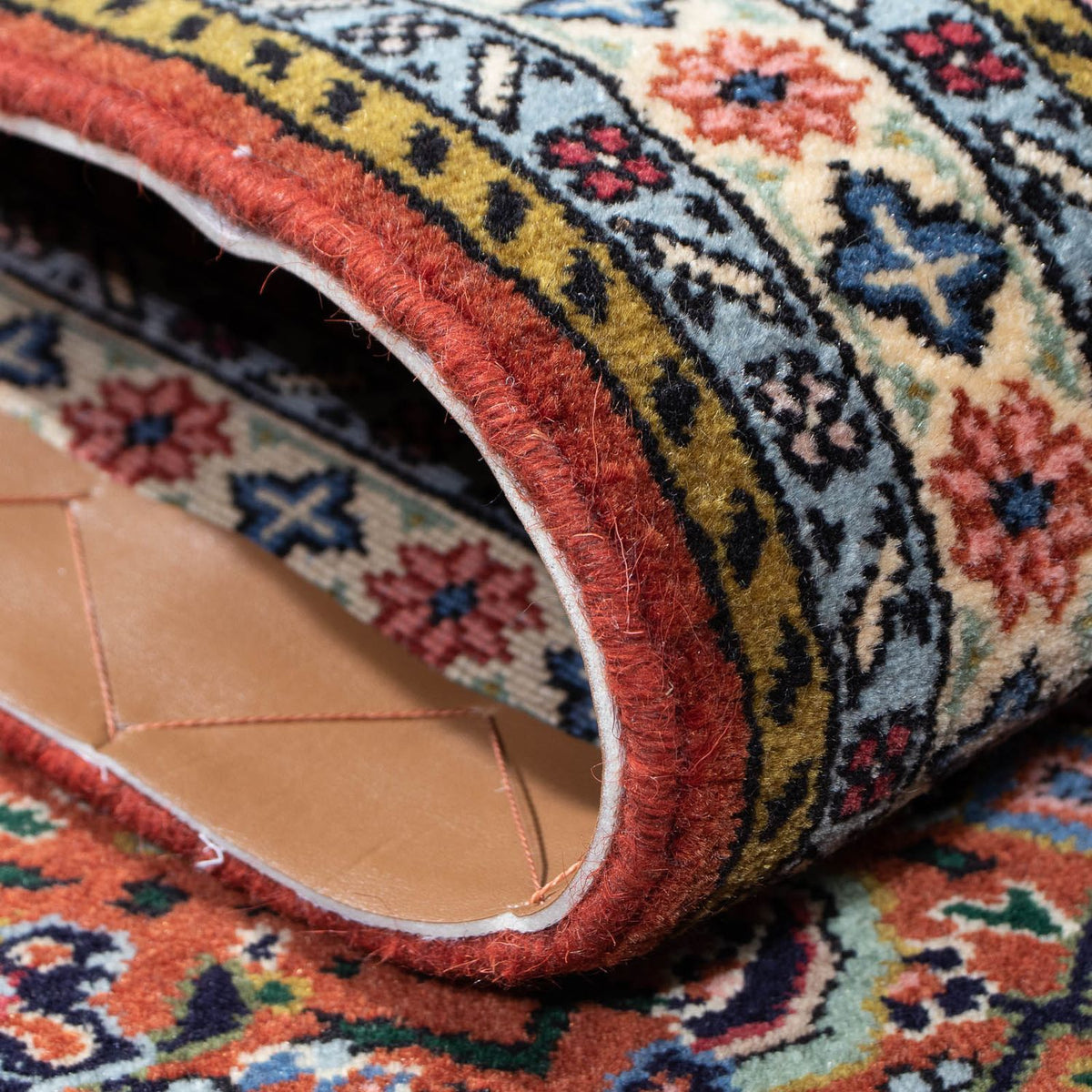 Løber Persisk tæppe - Bijar - 196 x 48 cm - mørkeblå