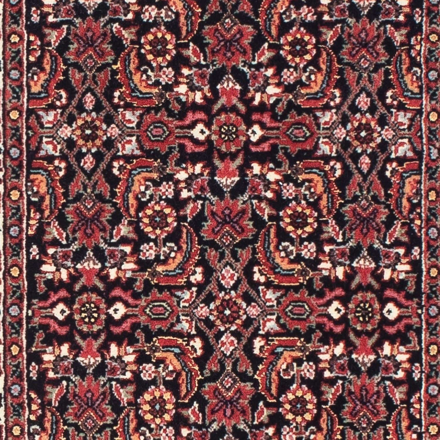 Løber Persisk tæppe - Bijar - 195 x 48 cm - mørkeblå