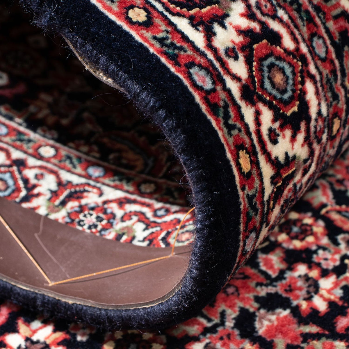 Løber Persisk tæppe - Bijar - 195 x 48 cm - mørkeblå