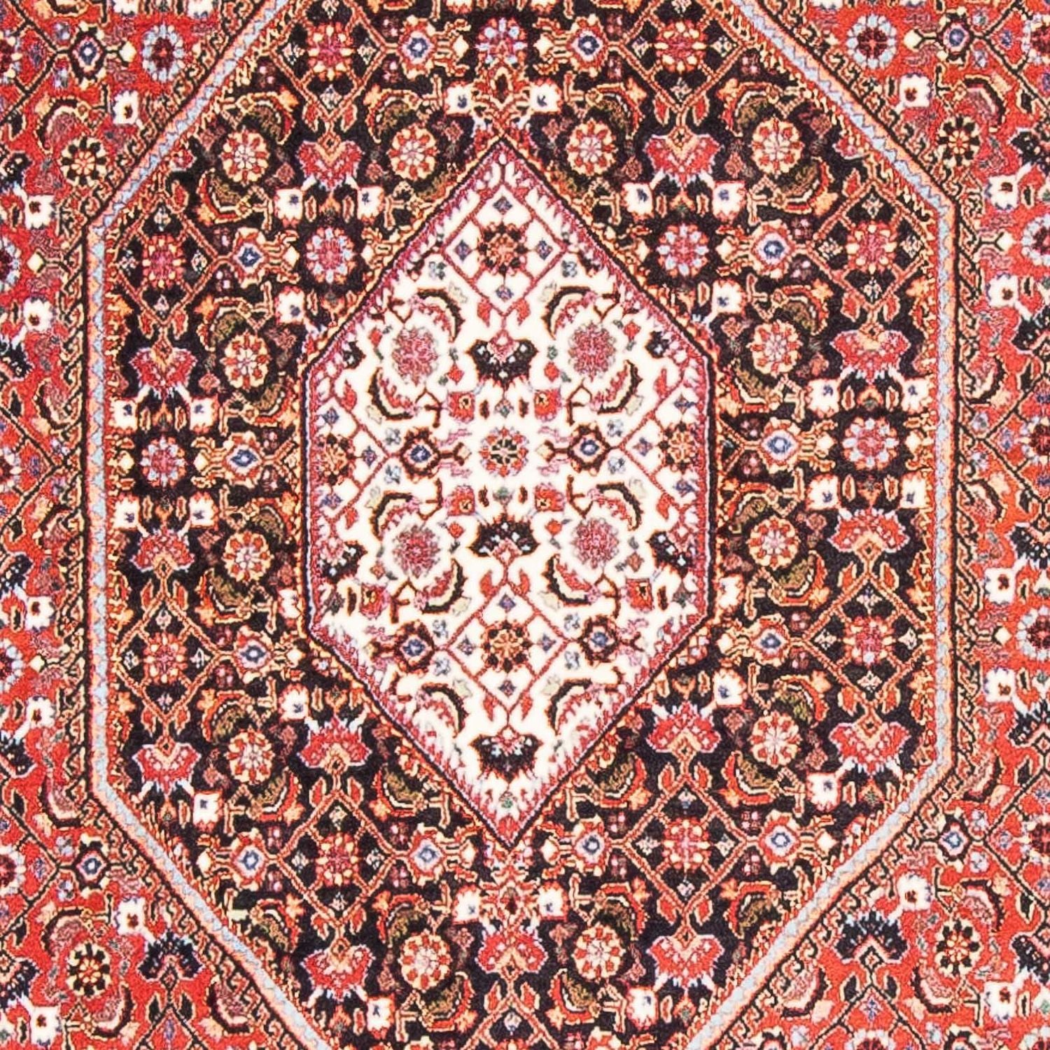 Persisk tæppe - Bijar - 176 x 108 cm - lysrød