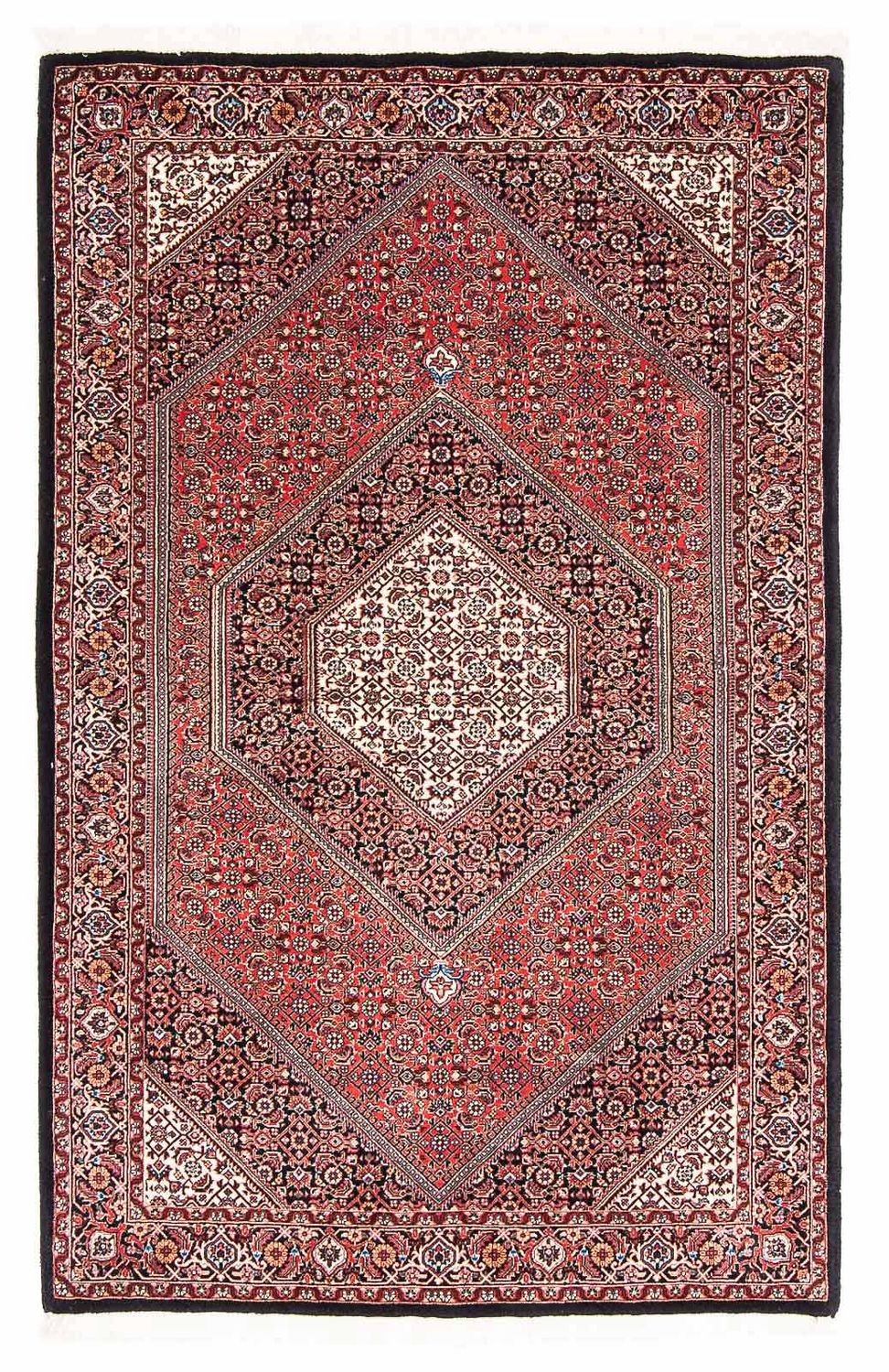 Persisk tæppe - Bijar - 174 x 110 cm - lysrød