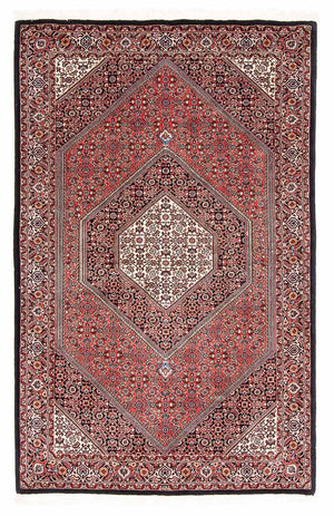 Persisk tæppe - Bijar - 174 x 110 cm - lysrød