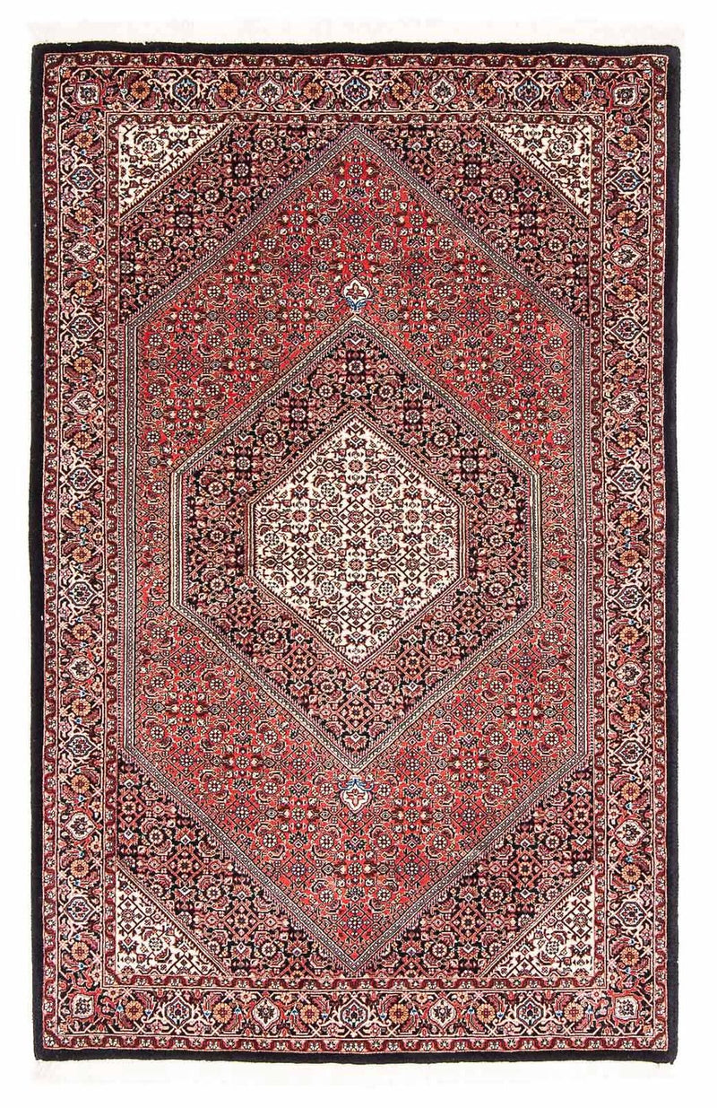 Persisk tæppe - Bijar - 174 x 110 cm - lysrød