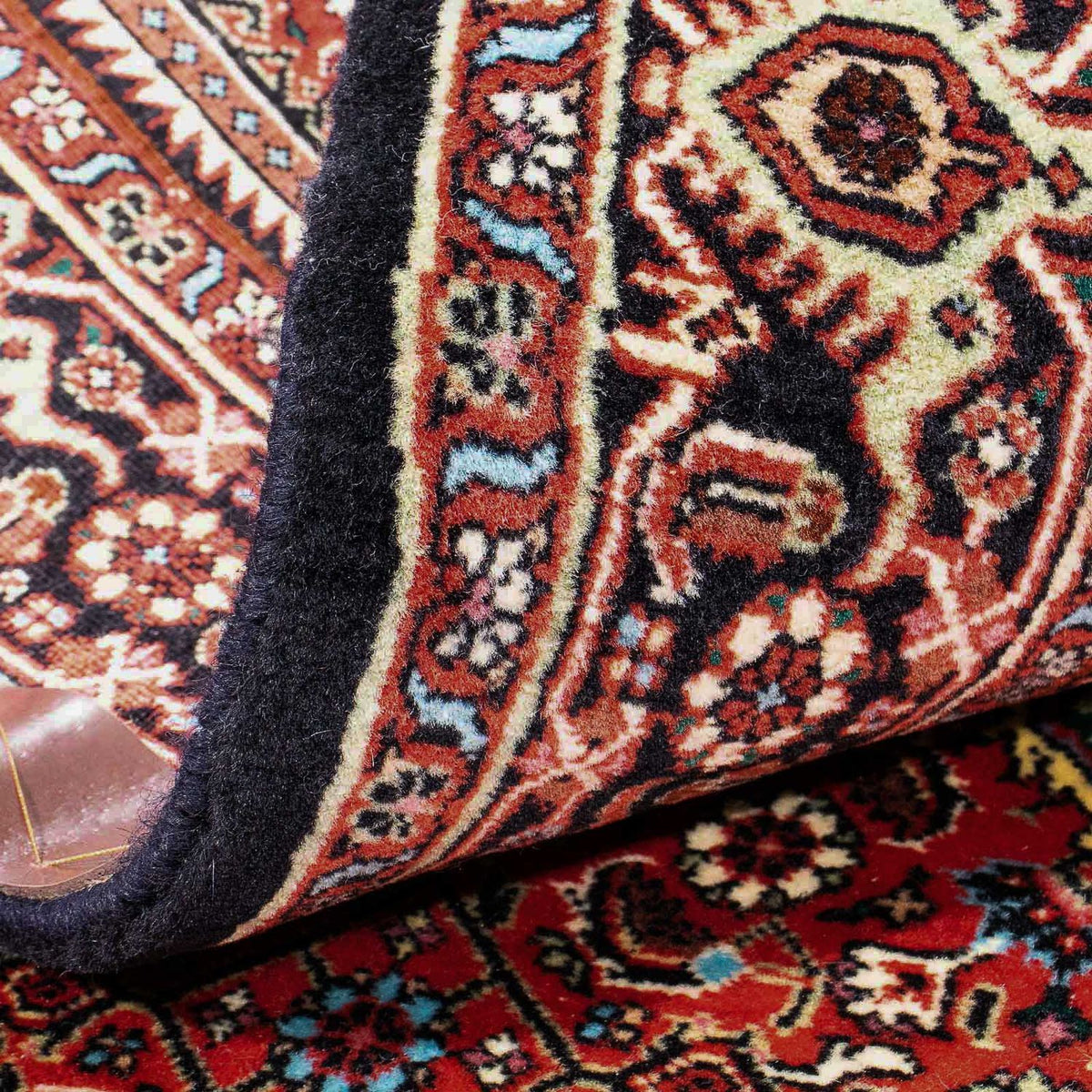 Persisk tæppe - Bijar - 187 x 110 cm - lysrød