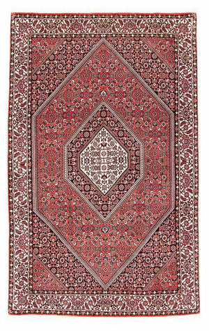 Persisk tæppe - Bijar - 174 x 110 cm - lysrød