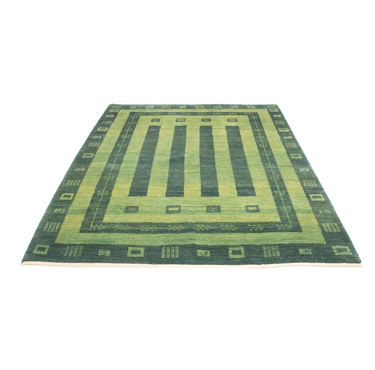 Gabbeh-tæppe - Persisk - 233 x 178 cm - grøn
