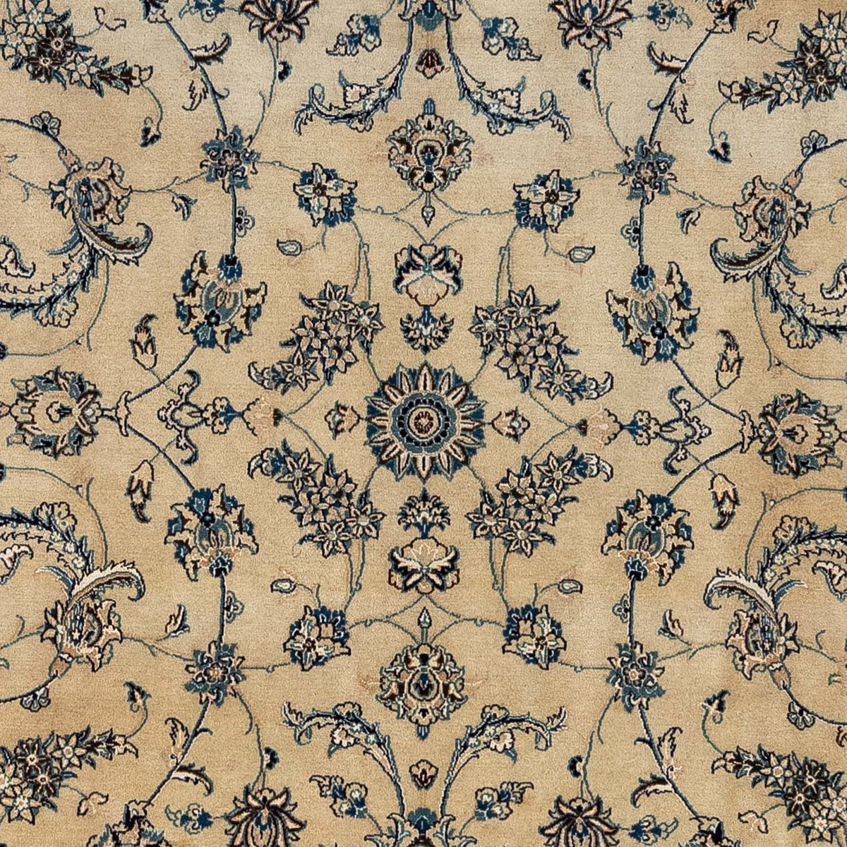 Persisk tæppe - Nain - Royal - 352 x 243 cm - lys brun