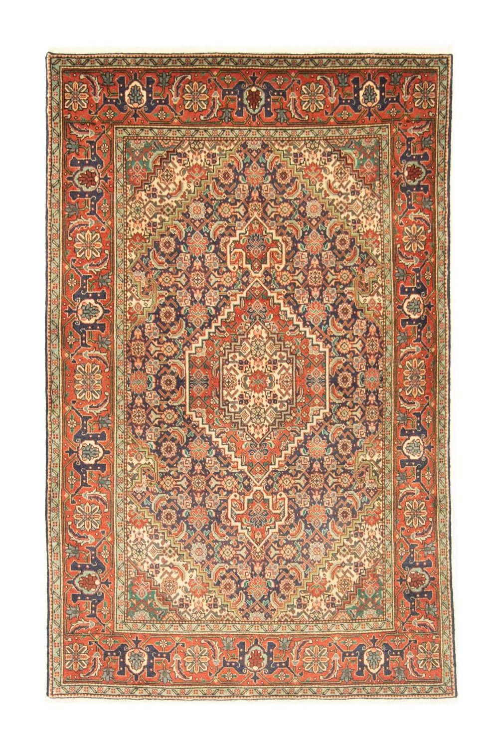 Persisk tæppe - Tabriz - Royal - 145 x 95 cm - mørkeblå