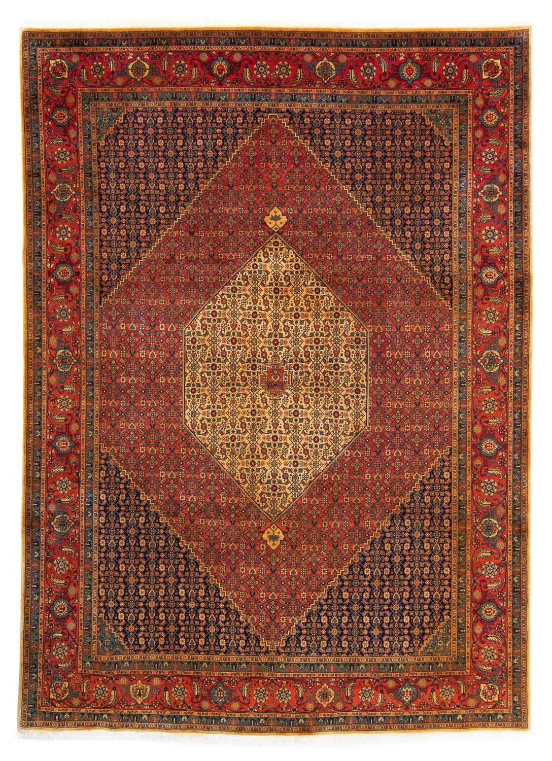 Persisk tæppe - Tabriz - Royal - 337 x 251 cm - mørkerød