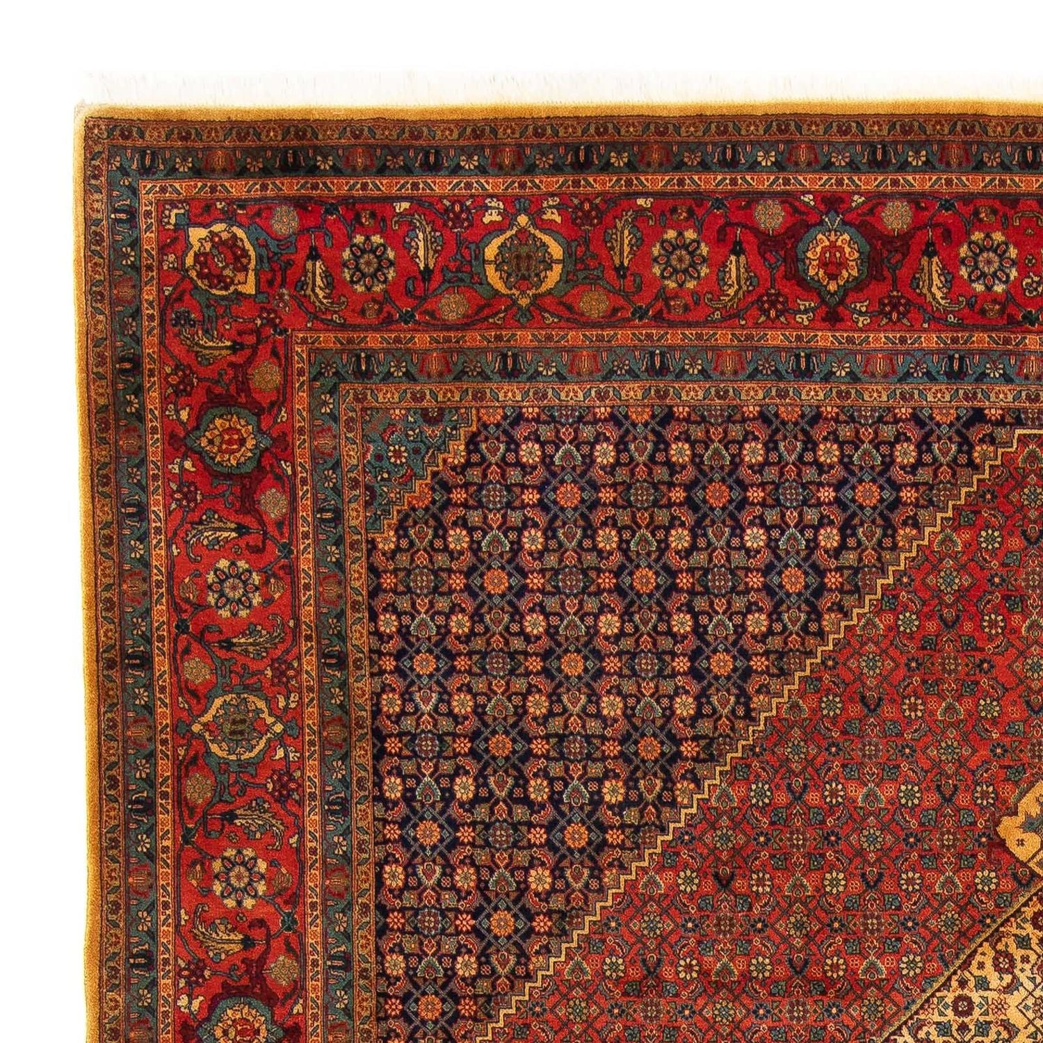Persisk tæppe - Tabriz - Royal - 337 x 251 cm - mørkerød