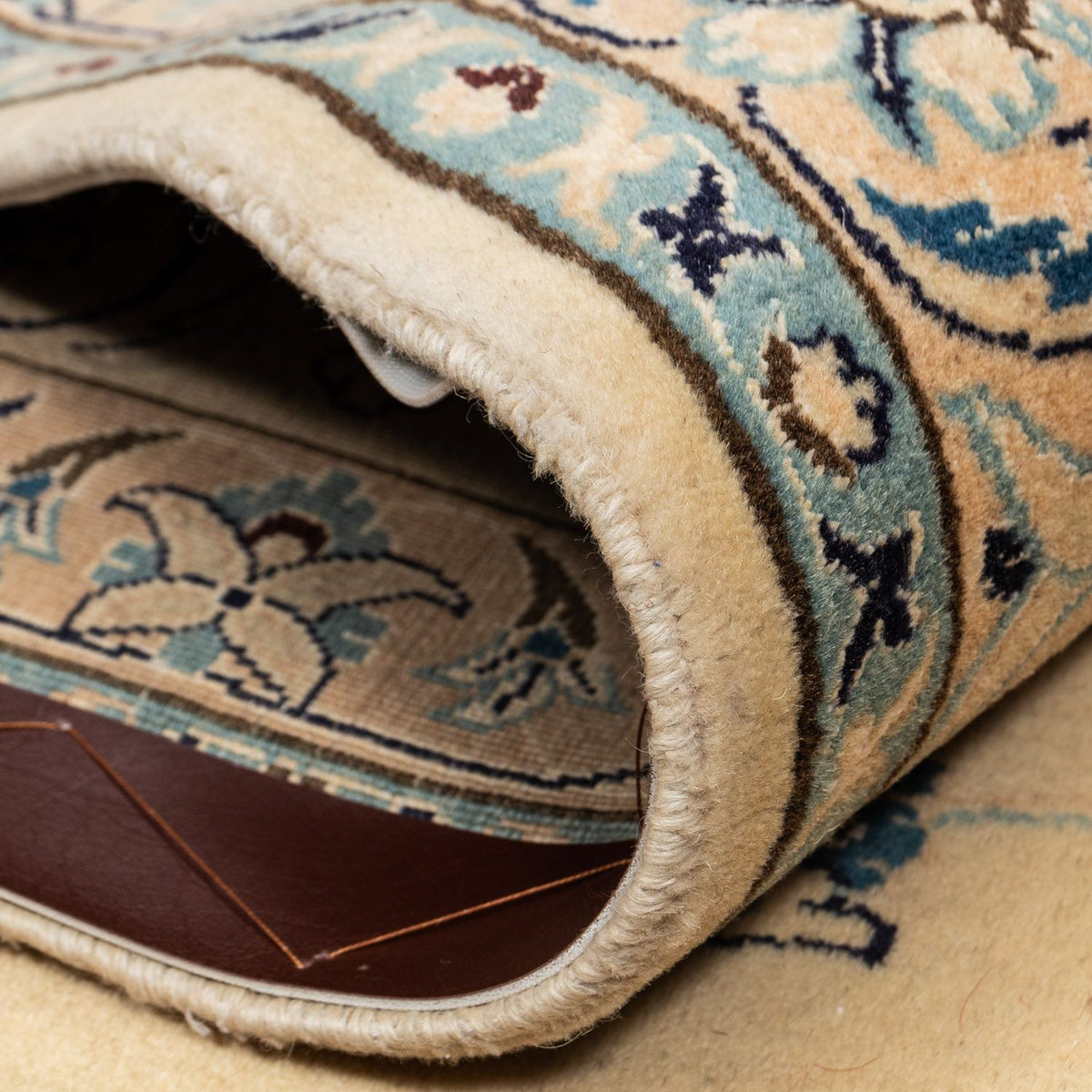 Persisk tæppe - Nain - Royal - 343 x 247 cm - lys brun