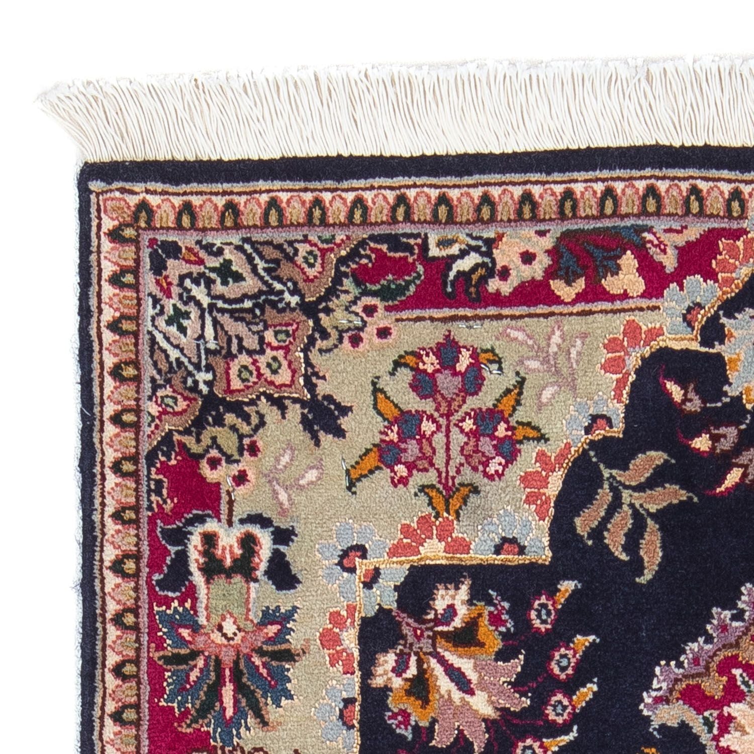 Persisk tæppe - Tabriz - Royal - 90 x 60 cm - mørkeblå