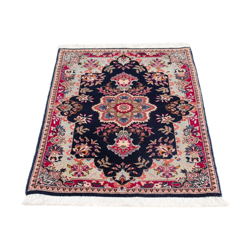 Persisk tæppe - Tabriz - Royal - 90 x 60 cm - mørkeblå