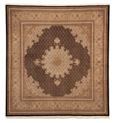 Persisk tæppe - Tabriz - 270 x 252 cm - mørkeblå