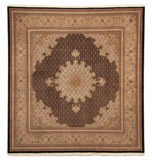 Persisk tæppe - Tabriz - 270 x 252 cm - mørkeblå