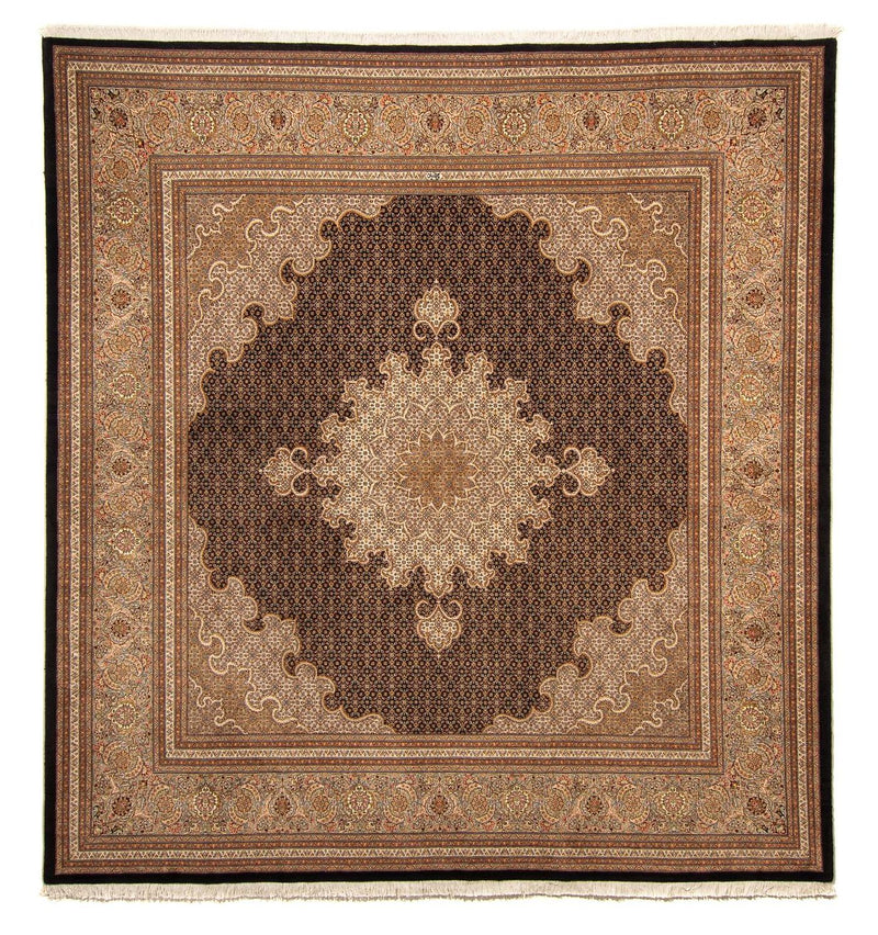 Persisk tæppe - Tabriz - 270 x 252 cm - mørkeblå