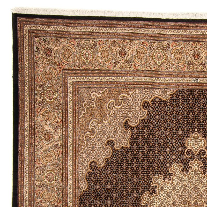 Persisk tæppe - Tabriz - 270 x 252 cm - mørkeblå