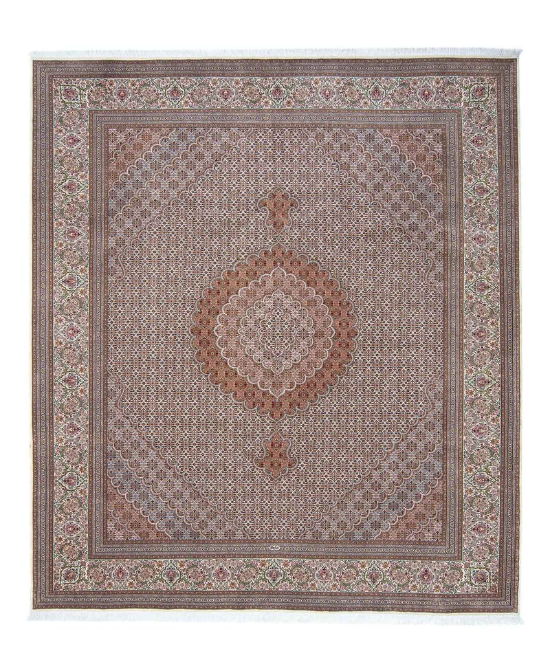 Persisk tæppe - Tabriz - 288 x 251 cm - flerfarvet