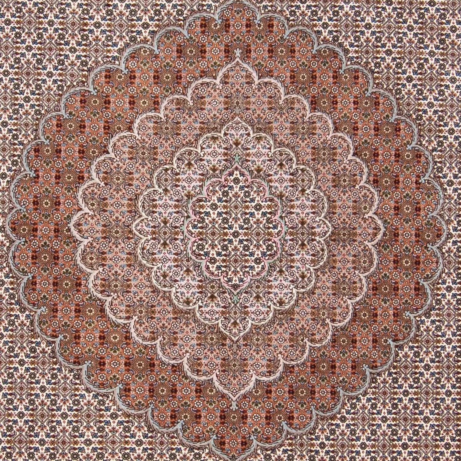 Persisk tæppe - Tabriz - 288 x 251 cm - flerfarvet