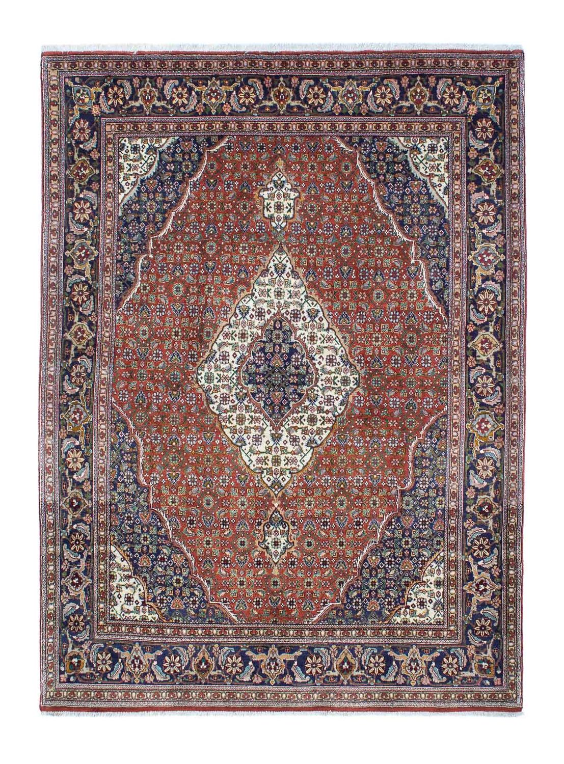 Persisk tæppe - Tabriz - 209 x 152 cm - rust