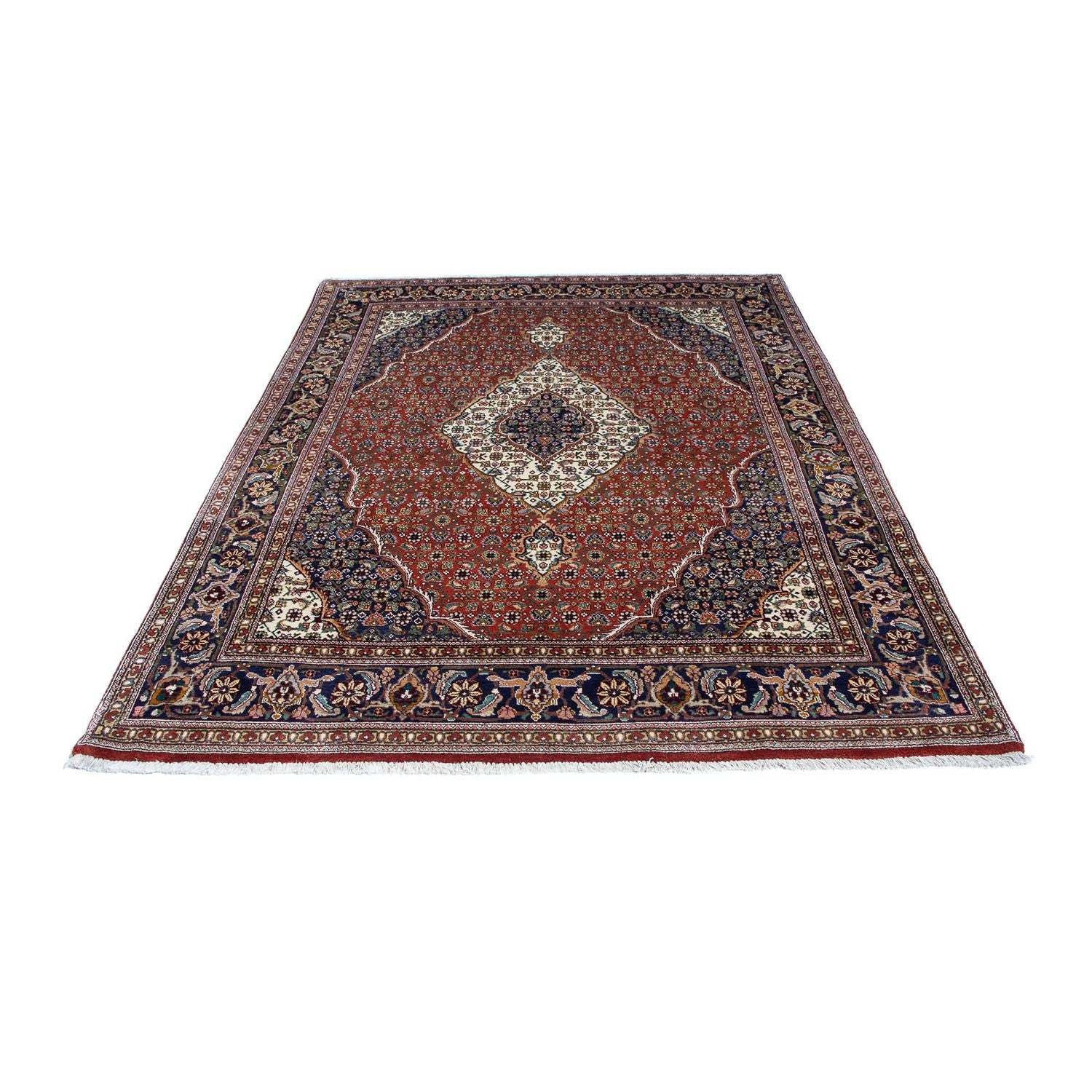 Persisk tæppe - Tabriz - 209 x 152 cm - rust