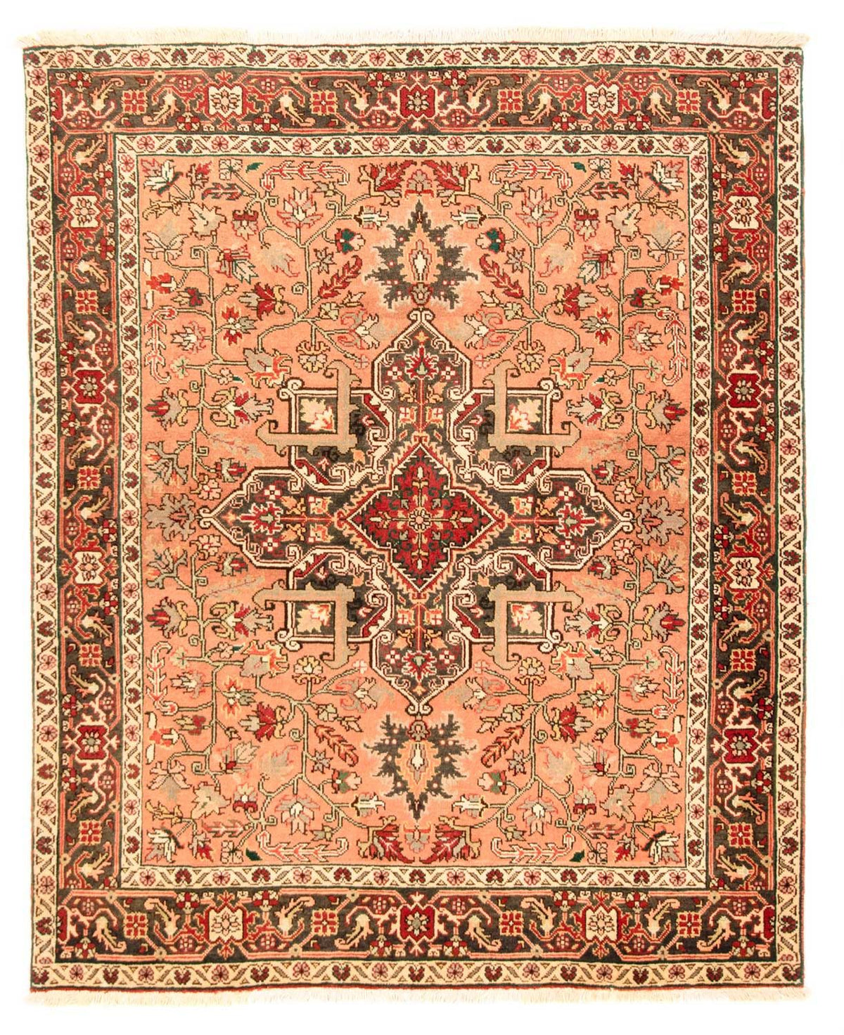 Persisk tæppe - Nomadisk - 197 x 157 cm - lysrød