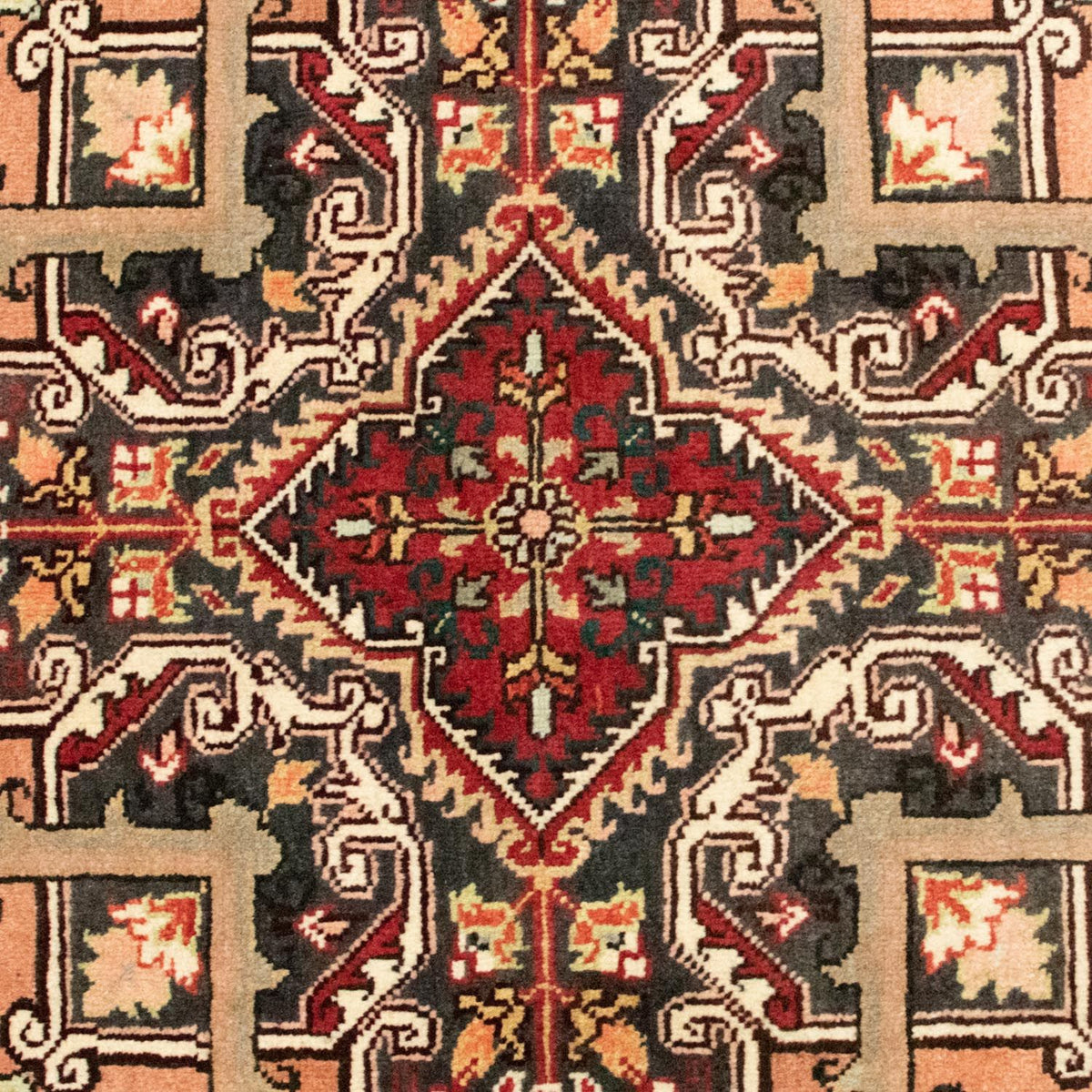 Persisk tæppe - Nomadisk - 197 x 157 cm - lysrød