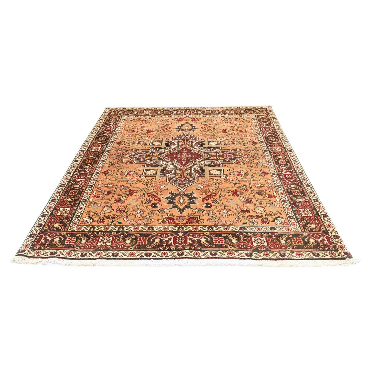 Persisk tæppe - Nomadisk - 197 x 157 cm - lysrød