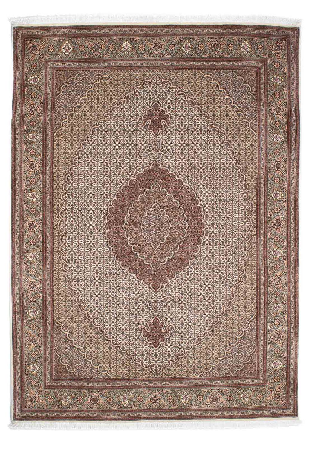 Persisk tæppe - Tabriz - 237 x 168 cm - lys brun