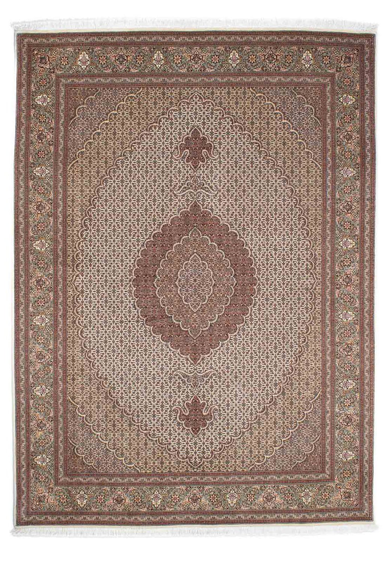 Persisk tæppe - Tabriz - 237 x 168 cm - lys brun