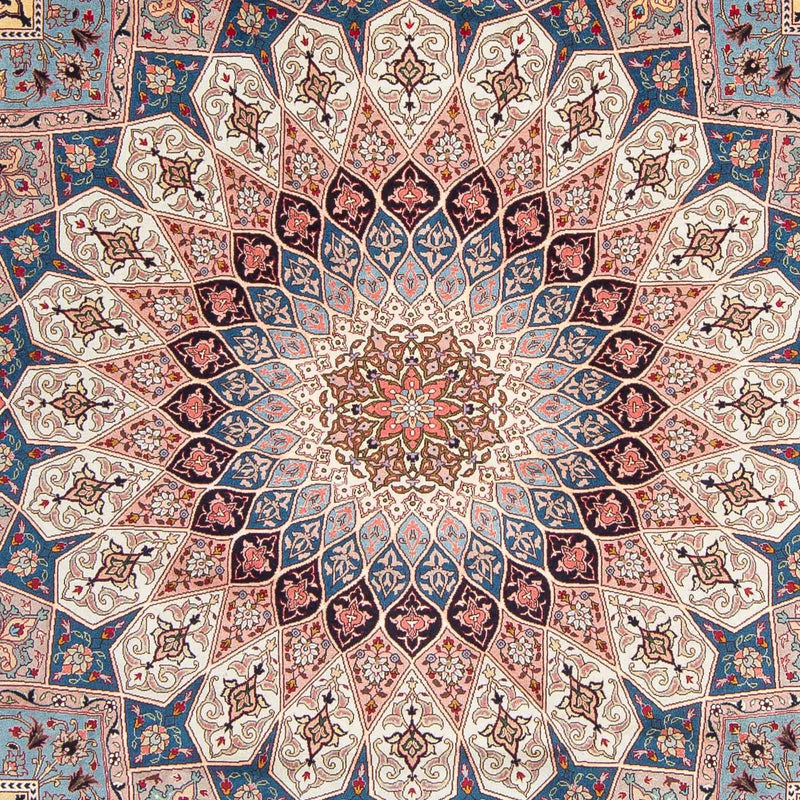 Persisk tæppe - Tabriz - Royal firkantet  - 250 x 248 cm - lys brun