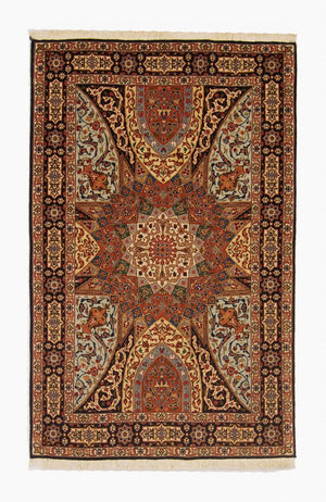 Persisk tæppe - Tabriz - Royal - 154 x 98 cm - flerfarvet
