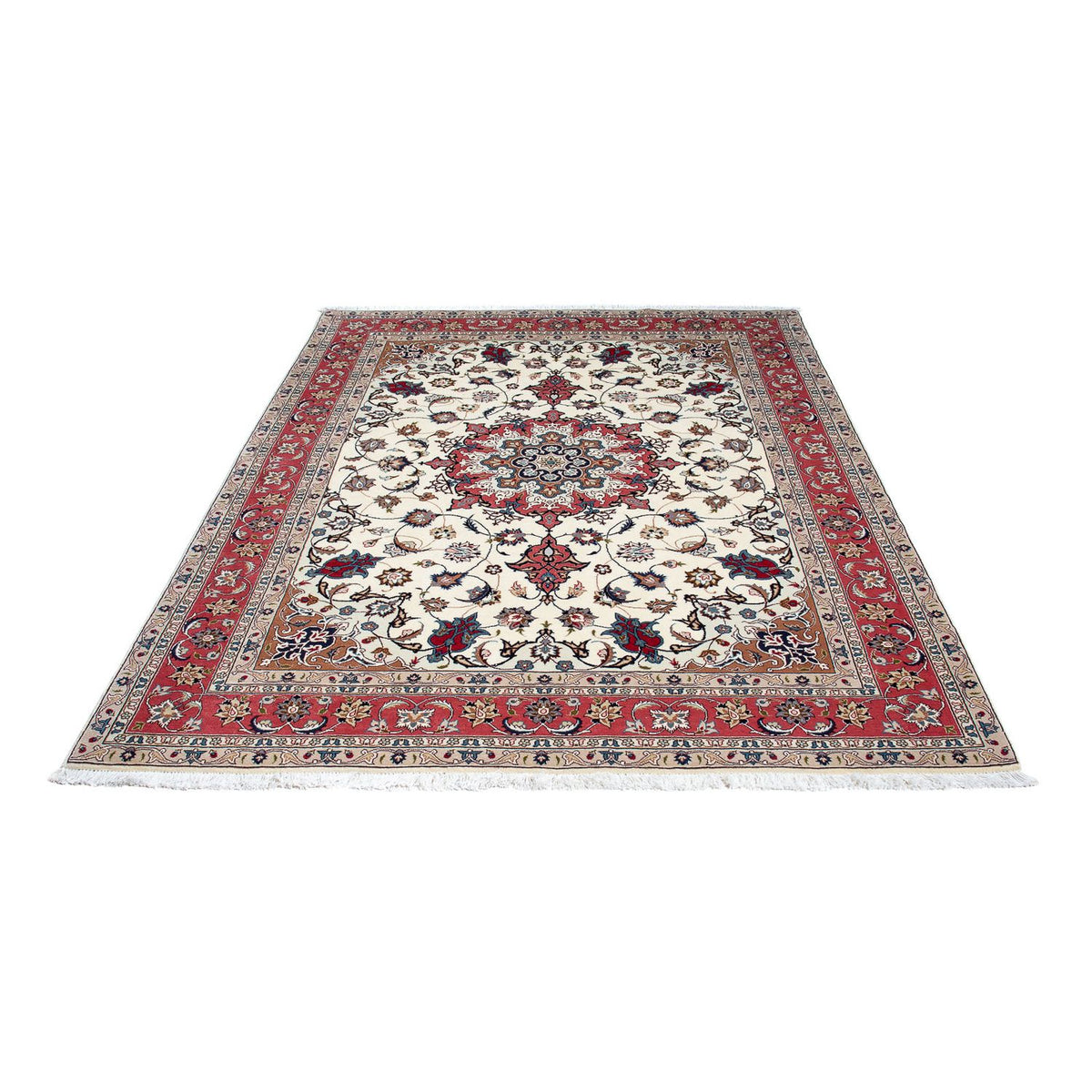 Persisk tæppe - Tabriz - Royal - 206 x 150 cm - beige