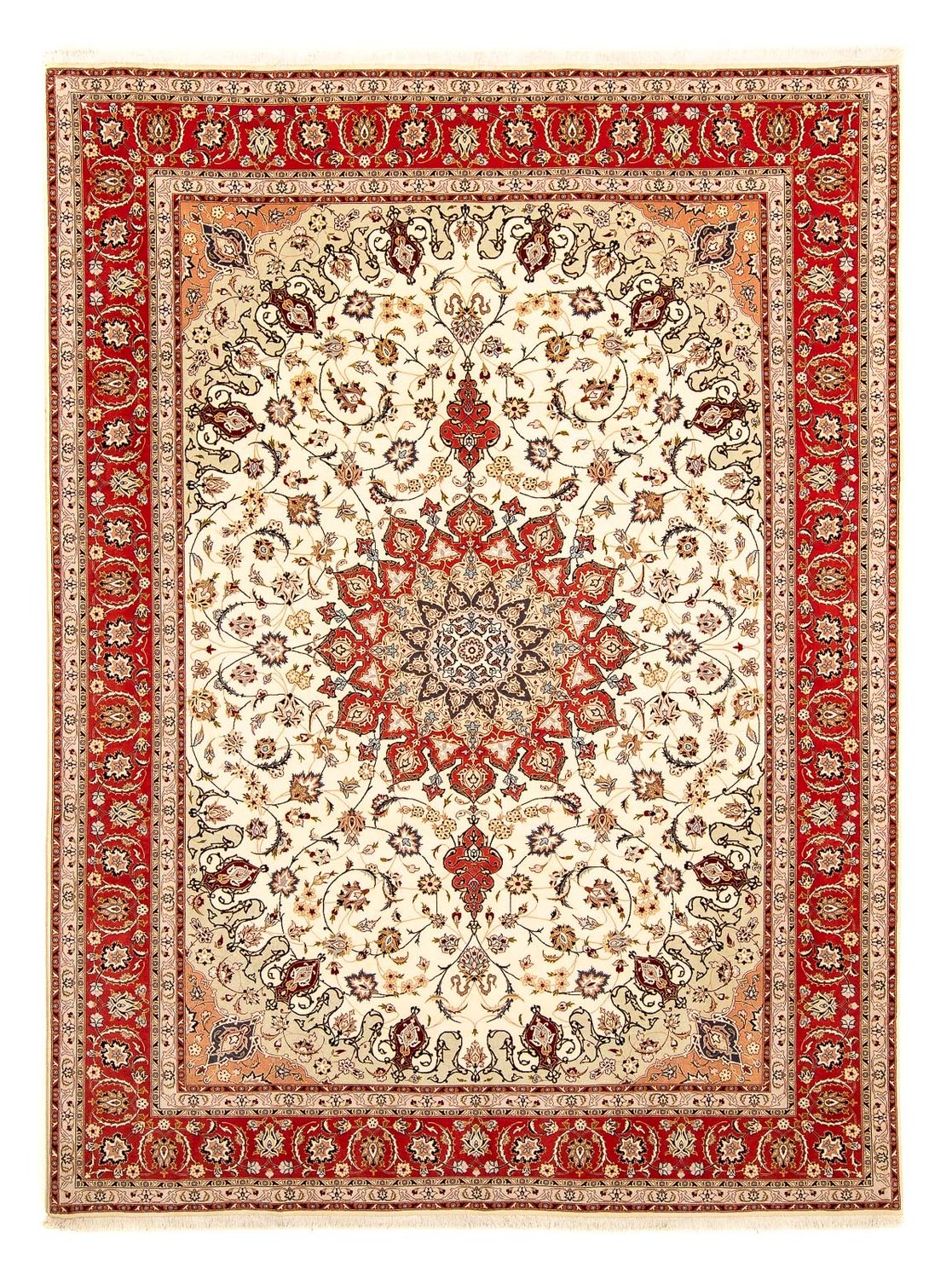 Persisk tæppe - Tabriz - Royal - 345 x 250 cm - beige