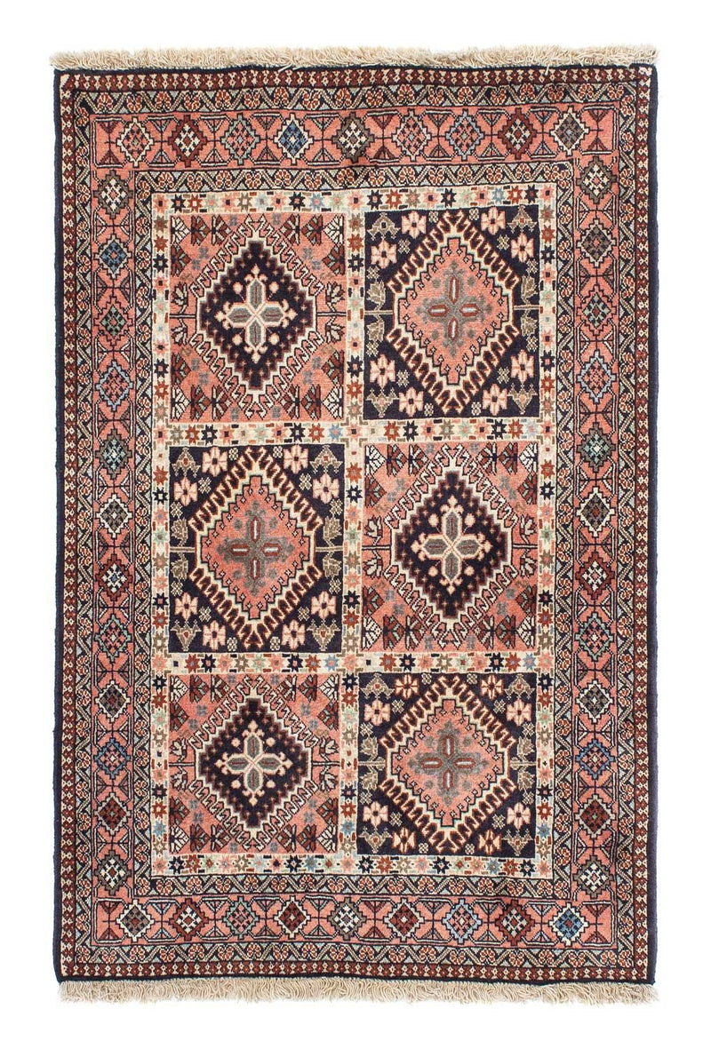Persisk tæppe - Nomadisk - 147 x 100 cm - lysrød